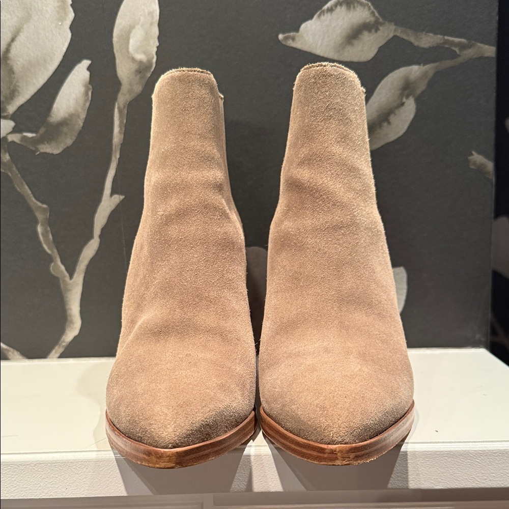 Marc Fisher Tan Suede Ankle Boots - Picture 2 of 4